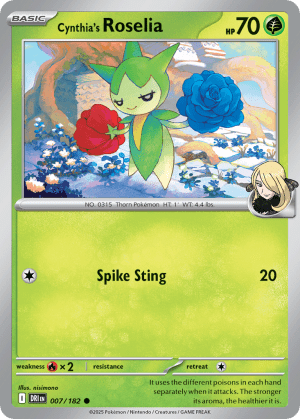 Cynthia's Roselia (Reverse Holofoil)