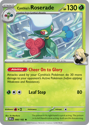 Cynthia's Roserade (Reverse Holofoil)