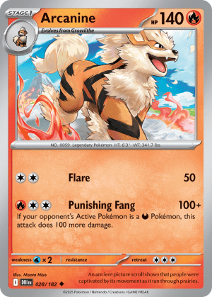 Arcanine (Reverse Holofoil)