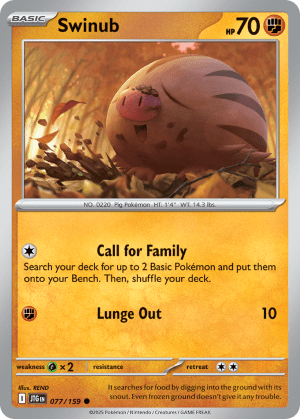 Swinub (Reverse Holofoil)