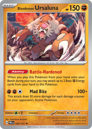 Bloodmoon Ursaluna (Poke Ball Reverse Holofoil)