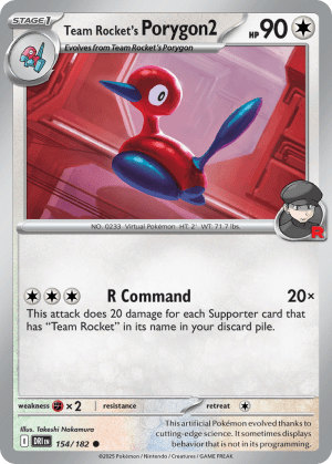 Team Rocket's Porygon2 (Reverse Holofoil)