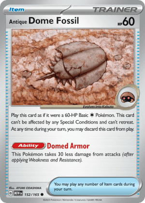 Antique Dome Fossil (Reverse Holofoil)