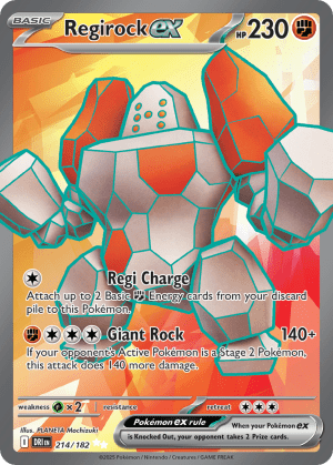 Regirock ex (Holofoil)