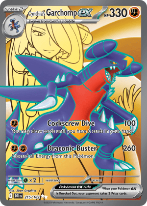 Cynthia's Garchomp ex (Holofoil)
