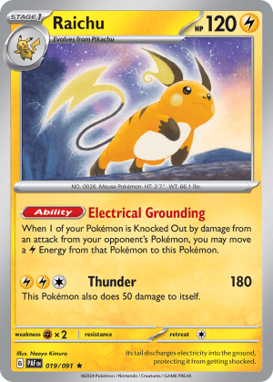 Raichu (Reverse Holofoil)