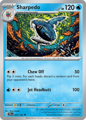 Sharpedo (Reverse Holofoil)