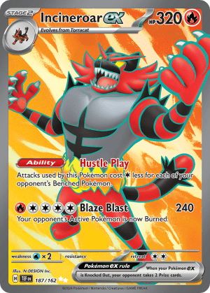 Incineroar ex (Holofoil)