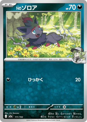 N's Zorua (Energy Reverse Holofoil)