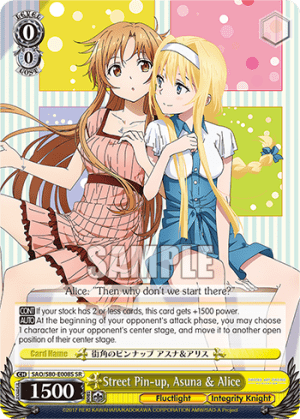 Street Pin-up, Asuna & Alice (Holo)
