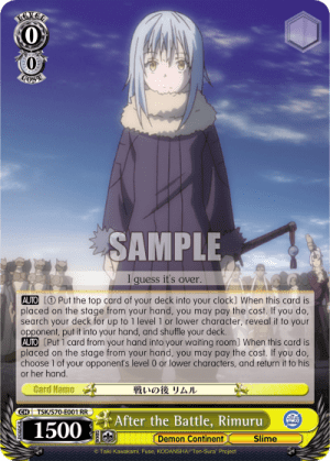 After the Battle, Rimuru