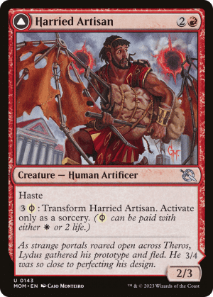 Harried Artisan // Phyrexian Skyflayer