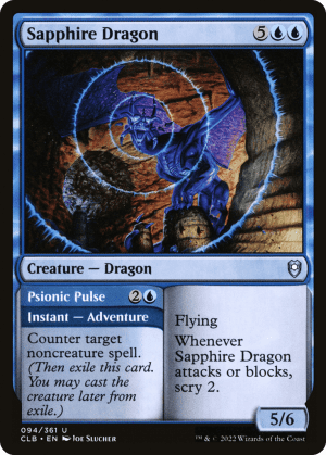 Sapphire Dragon // Psionic Pulse