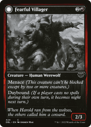 Fearful Villager // Fearsome Werewolf