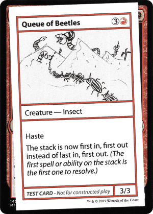 Queue of Beetles