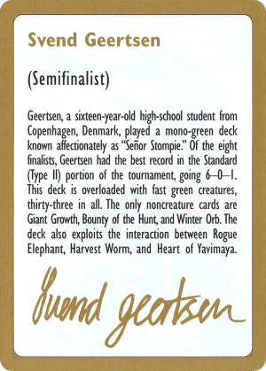 Svend Geertsen Bio