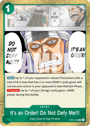 It's an Order! Do Not Defy Me!!!