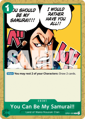 You Can Be My Samurai!!