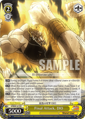 Final Attack, DIO
