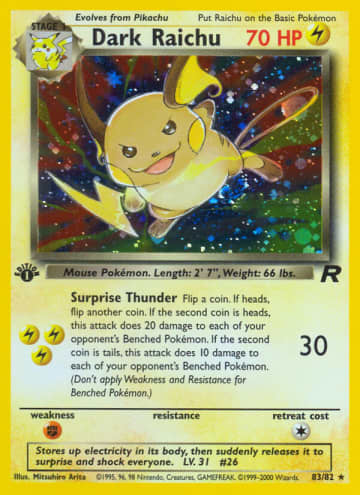 Dark Raichu (Unlimited Holofoil)