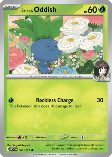 Erika's Oddish (Energy Reverse Holofoil)
