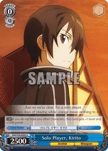 Solo Player, Kirito