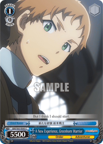 A New Experience, Greenhorn Warrior #GBS/S63-E093 — Goblin Slayer