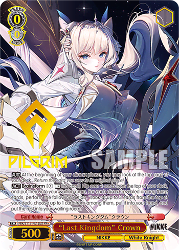 “Last Kingdom” Crown #NIK/S117-PE12EX — Booster Pack GODDESS OF VICTORY: NIKKE