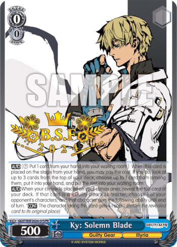 Ky: Solemn Blade (Holo) #GGST/BSF2024-01S — Guilty Gear -Strive-