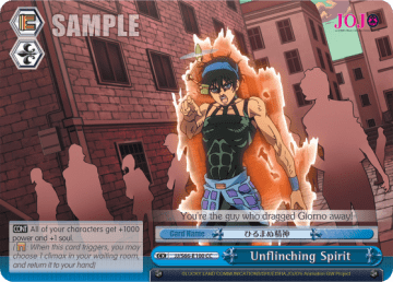 Unflinching Spirit #JJ/S66-E100 — JoJo's Bizarre Adventure: Golden Wind