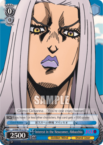 Interest in the Newcomer, Abbacchio