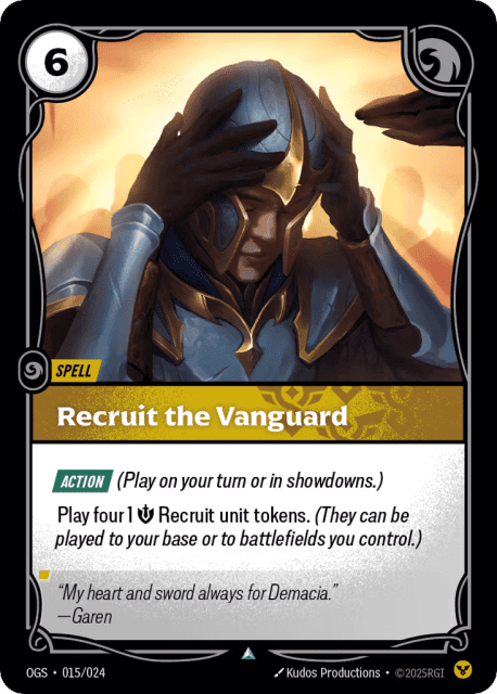 Recruit The Vanguard (15) — Proving Grounds