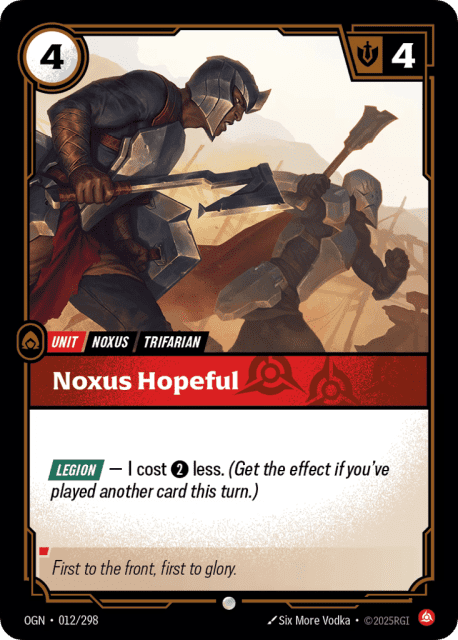 Noxus Hopeful (Foil) (12) — Origins