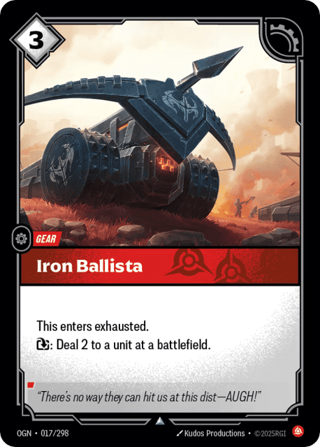 Iron Ballista (17) — Origins