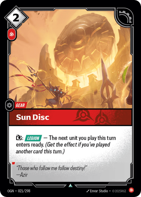 Sun Disc (Foil) (21) — Origins