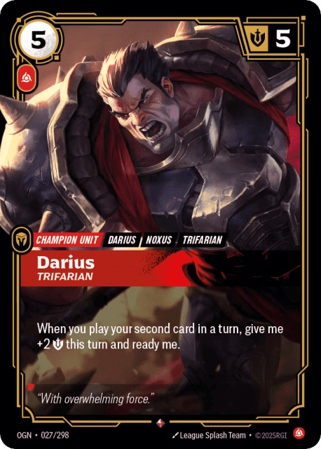 Darius, Trifarian (Foil) (27) — Origins