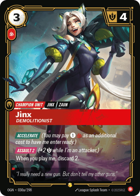 Jinx, Demolitionist (Foil) (30a) — Origins