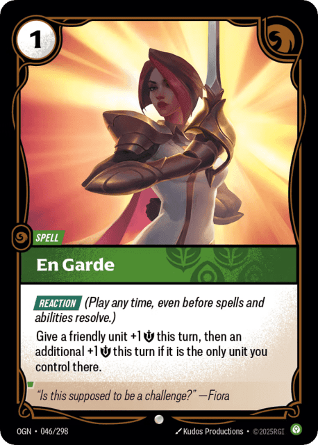 En Garde (46) — Origins