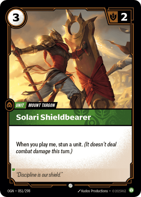 Solari Shieldbearer (51) — Origins
