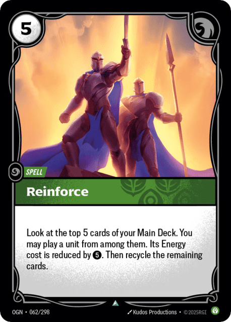 Reinforce (62) — Origins