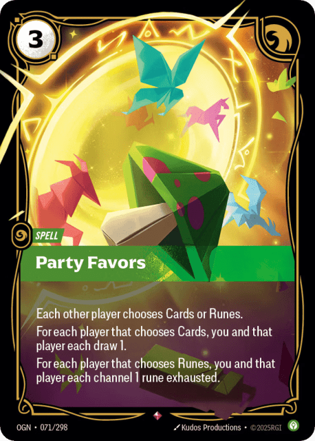 Party Favors (Foil) (71) — Origins