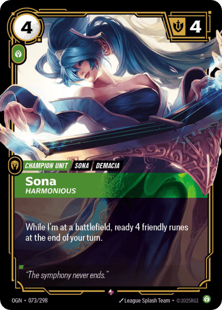 Sona, Harmonious (Foil) (73) — Origins