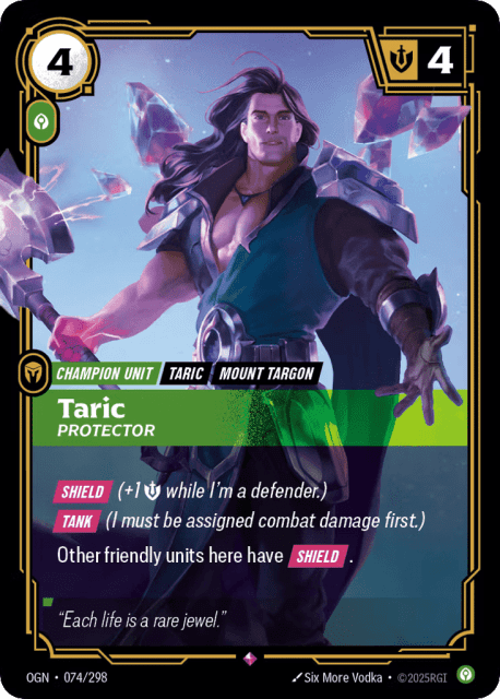 Taric, Protector (Foil) (74) — Origins