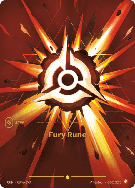 Fury Rune (Foil) (7a) — Origins