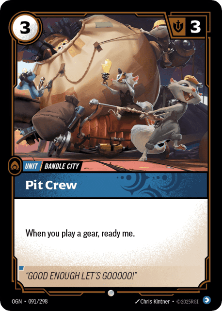 Pit Crew (91) — Origins