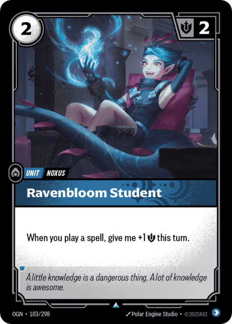 Ravenbloom Student (Foil) (103) — Origins