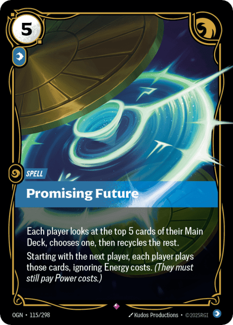 Promising Future (Foil) (115) — Origins