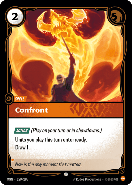 Confront (129) — Origins