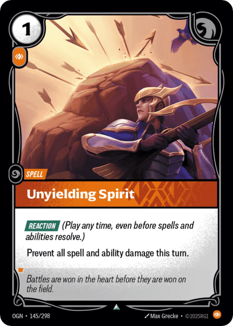 Unyielding Spirit (145) — Origins