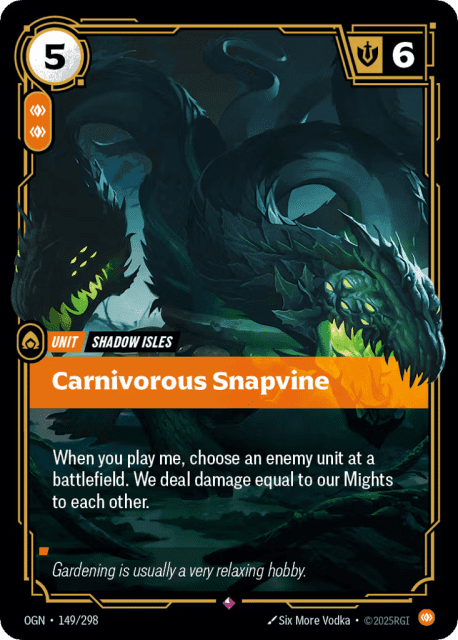Carnivorous Snapvine (Foil) (149) — Origins
